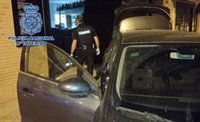 Detenido tras empotrar su coche contra un bar del centro de Granada para robar