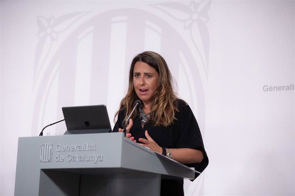 La portavoz del Govern, Patrícia Plaja, en su comparecencia posterior al Consell Executiu a martes 5 de julio de 2022, en Barcelona (Catalunya), España