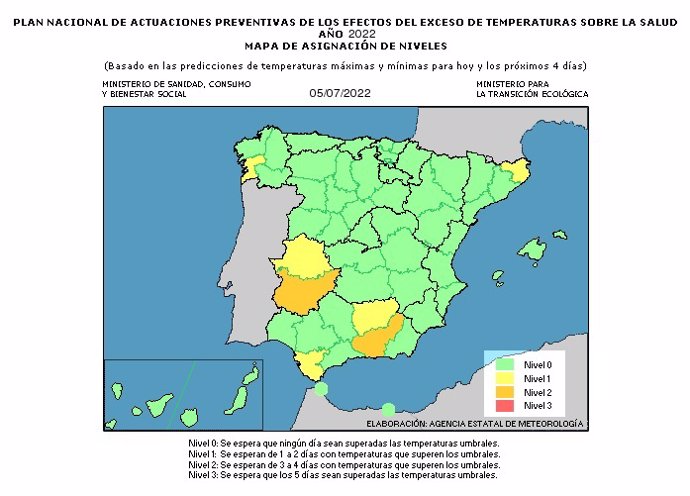 Alerta naranja por calor en Extremadura