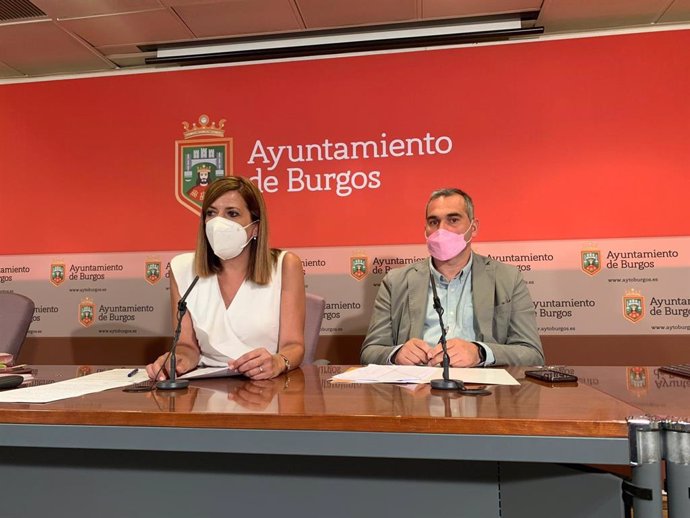 Rueda de prensa del equipo de Gobierno del Ayuntamiento de Burgos para valorar las fiestas de San Pedro 2022.
