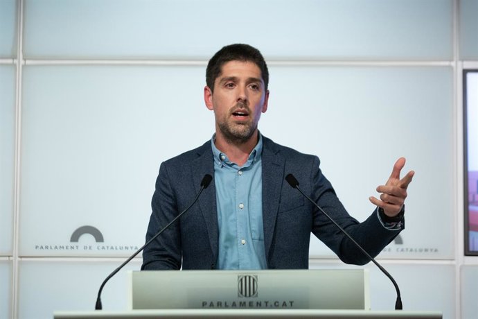 Archivo - El portaveu dels comuns al Parlament, David Cid