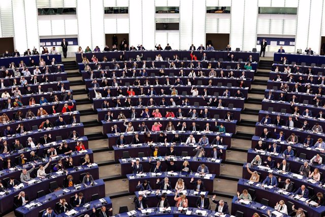 Archivo - Pleno del Parlamento Europeo en Estrasburgo
