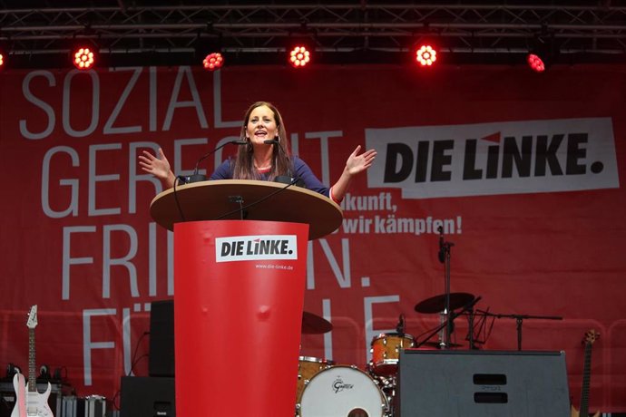 La líder del partido alemán La Izquierda, Janine Wissler.