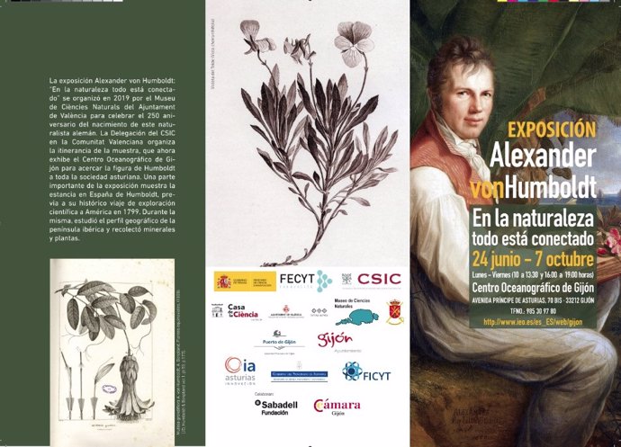 Exposición Alexander von Humboldt en el Oceanográfico de Gijón.