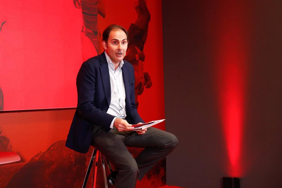 Archivo - Javier Sanchez Prieto, President of Iberia, attends during the presentation of the Olympic and Paralympic Team of Iberia for the next Olympic Games of France 2024 on February 23, 2022, in Madrid, Spain.
