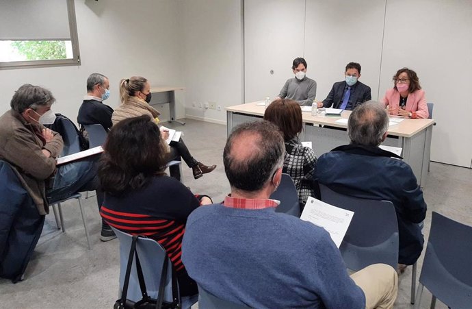 Reunión del director general del ICA, Manuel Cebrián, con alcaldes de los municipios que se podrán beneficiar de la convocatoria de ayudas