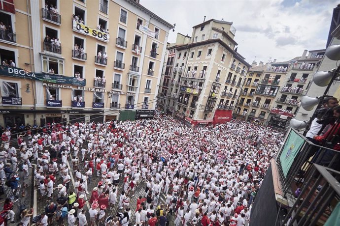 Chupinazo de Sanfermines de 2022.