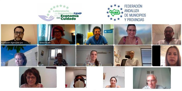 Sesión de trabajo del Laboratorio de Innovación FAMP por la Economía del Cuidado, que incorpora a expertos del ecosistema público-privado.