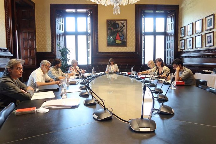 Mesa del Parlament del 5 de julio de 2022. Foto de archivo