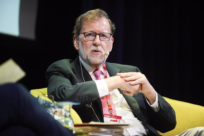 El expresidente del Gobierno Mariano Rajoy participa en un encuentro de la Universidad Internacional Menéndez Pelayo (UIMP)