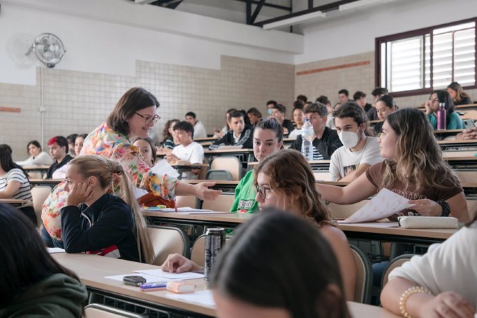 Prueba de la EBAU de julio en la Universidad de La Laguna