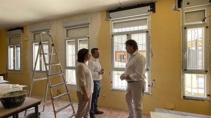 Visita a las obras en la sede central de la UPM.