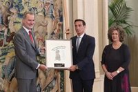 El Rey recibe el premio que le concedió el Comité Judío Estadounidense en 2019
