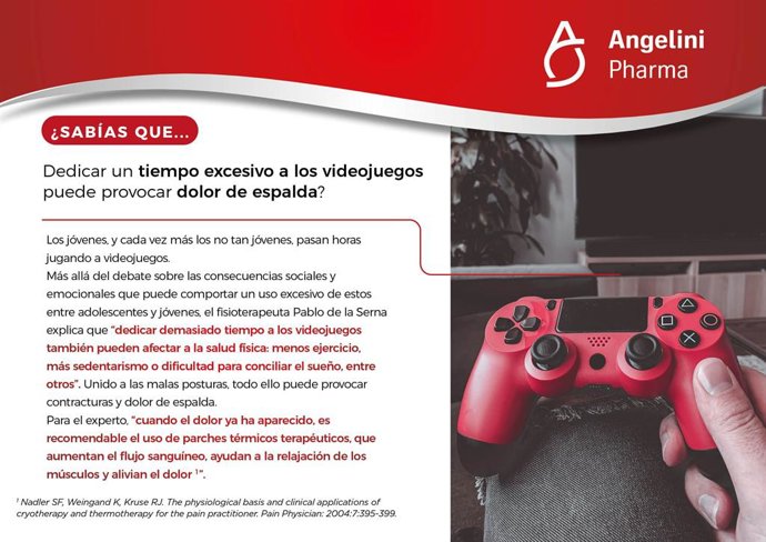 Dedicar un tiempo excesivo a los videojuegos puede provocar dolor de espalda