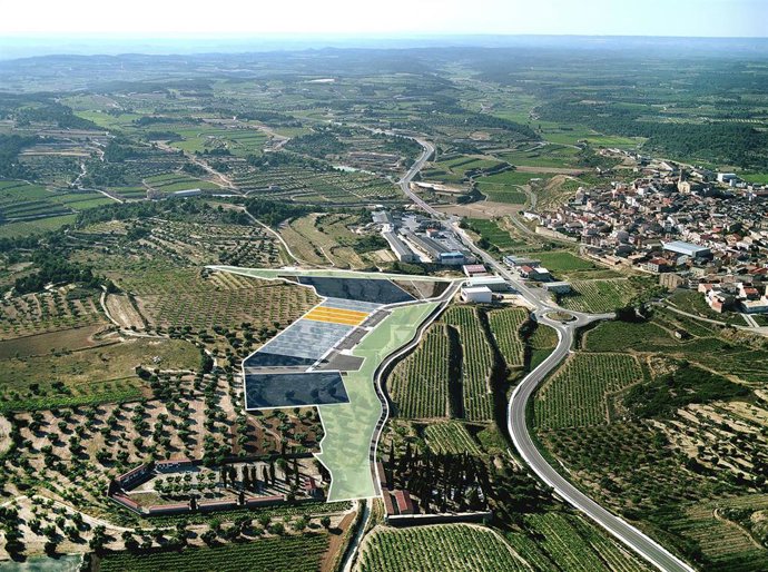 Imagen de Vall de Vinyes, con las parcelas vendidas en naranja