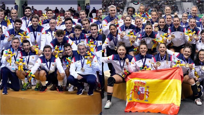 Hispanos y Guerreras, campeones de los Juegos Mediterráneos 2022