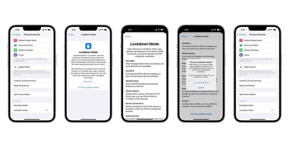 Apple presenta Lockdown Mode o modo de aislamiento