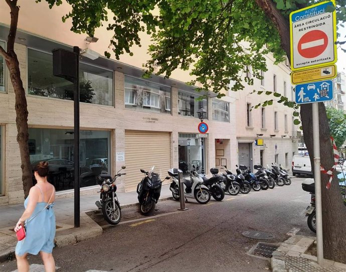 Calle de circulación Acire en Palma.