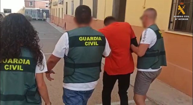 El detenido como presunto autor de la violación a dos mujeres en Roquetas de Mar (Almería)