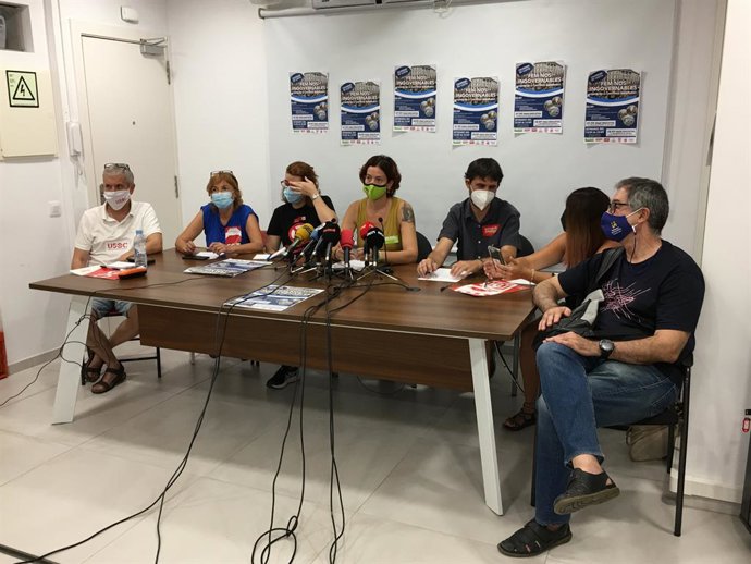 Els sindicats educatius en la roda de premsa