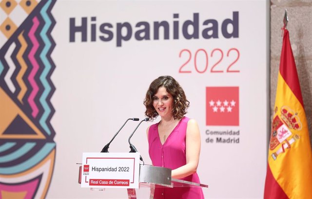 La presidenta de la Comunidad de Madrid, Isabel Díaz Ayuso, 