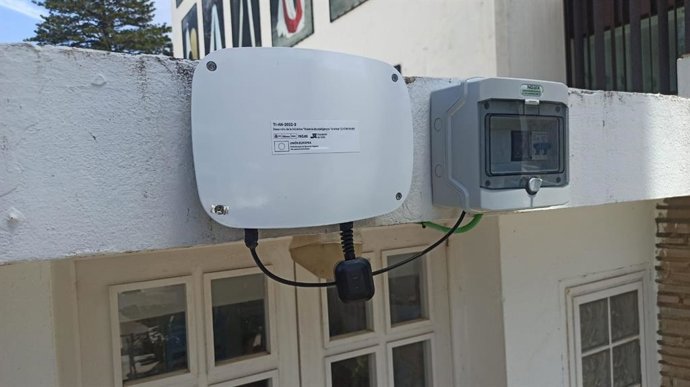 Dispositivo ubicado en la oficina de turismo de Tarifa