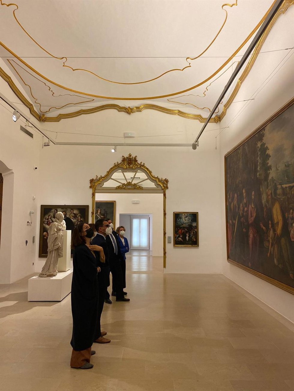 Visita del conseller de Cultura, Miquel Company, al Museo de Mallorca.