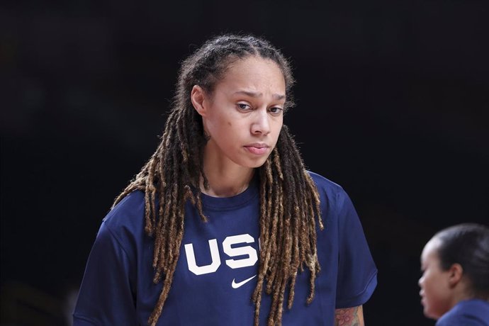 Archivo - La jugadora estadounidense de baloncesto Brittney Griner.