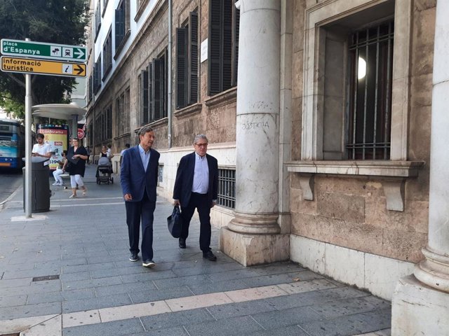 El ex presidente de la APB, Joan Gual de Torrella, a su llegada a los juzgados de Vía Alemania esta martes.