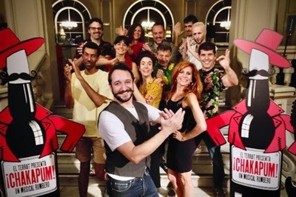 Elenco principal del musical '¡Chakapum!' producido por El Terrat y que se podrá ver en el Teatre Tívoli de Barcelona