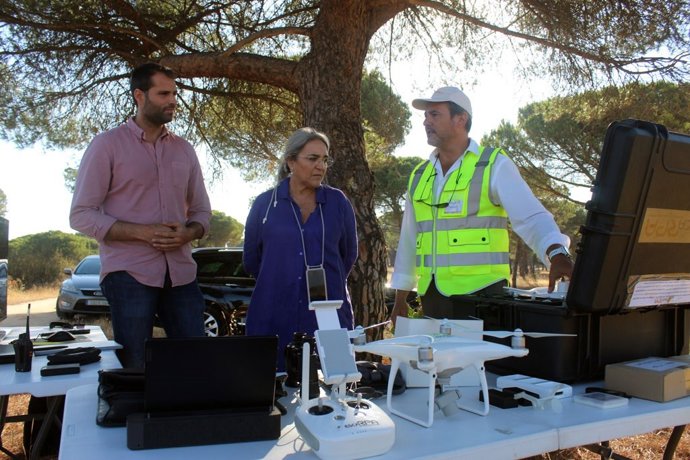 Cartaya activa la vigilancia con drones del pinar para prevenir los incendios forestales