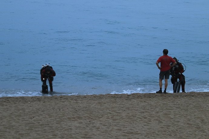 Operatiu de recerca al mar de Blanes (Girona)