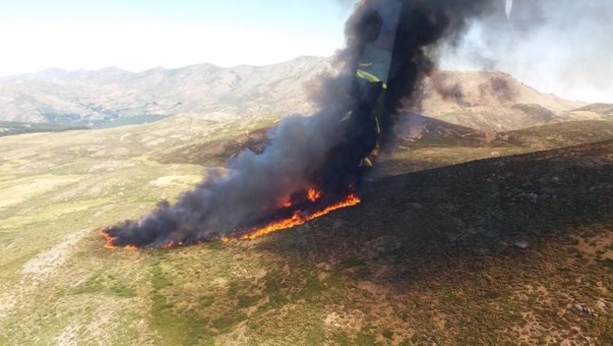 Incendio en San Esteban del Valle (Ávila).