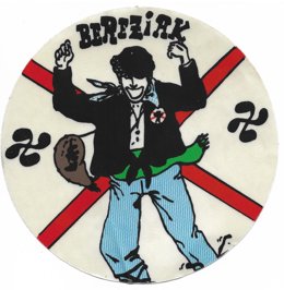 Una de las pegatinas incluidas en la obra