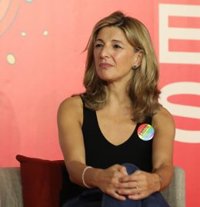 Rafael Palacios y Ana Taboada (Podemos Asturies) asisten a la presentación de 'Sumar', el proyecto de Yolanda Díaz