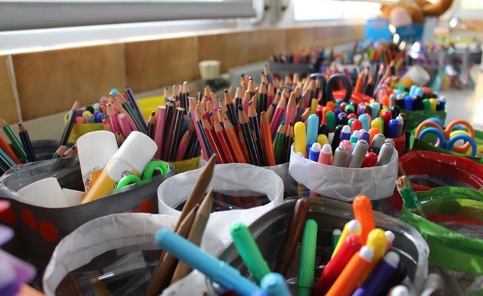 Archivo - Material escolar (archivo)