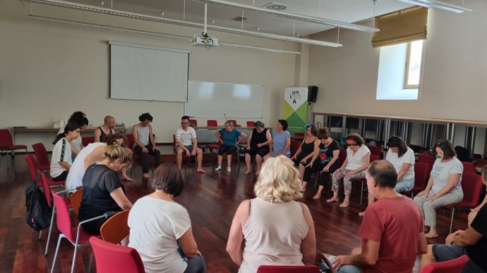 Alumnado de interpretación en uno de los cursos impartidos porla UNIA