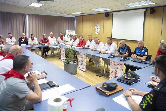 Reunión de la Junta Local de Protección Civil para valorar los primeros días de los Sanfermines.