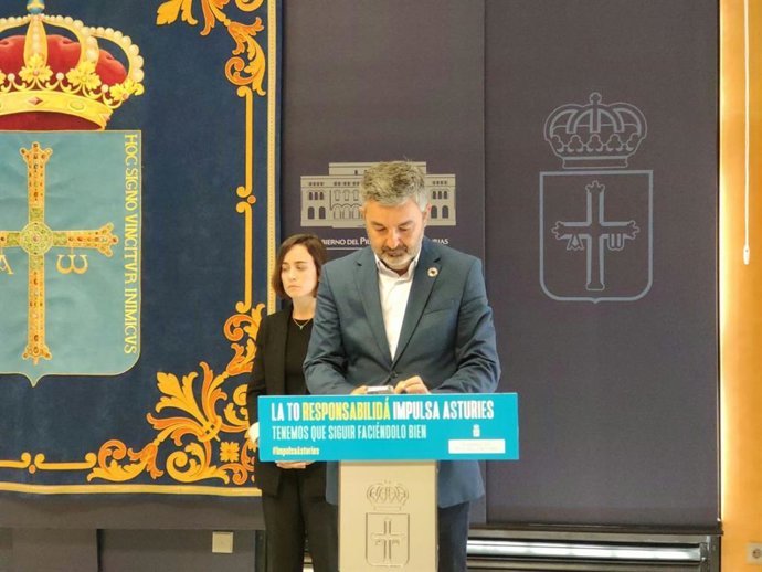El consejero de Medio Rural y Cohesión Territorial, Alejandro Calvo, en rueda de prensa.