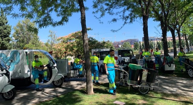 Nuevos dispositivos de limpieza del Ayuntamiento de Madrid