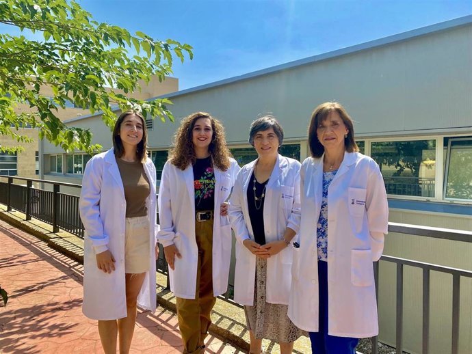 De izquierda a derecha, Alba Civera, Ana Tobajas, Lourdes Sánchez y Dolores Pérez, investigadoras del IIS Aragón