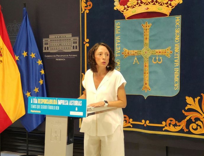 La portavoz del Gobierno asturiano y consejera de Derechos Sociales, Melania Álvarez.