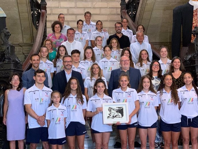 Palma homenajea al Club Xelska, campeón de la Liga Iberdrola de Gimnasia Artística.