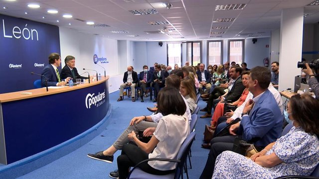 Mañueco en un momento de su intervención en el Comité Ejecutivo Autonómico del PP