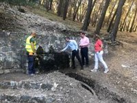 "Buen ritmo" en las obras para adecuar el área recreativa de la Cañada de las Hazadillas, en Jaén