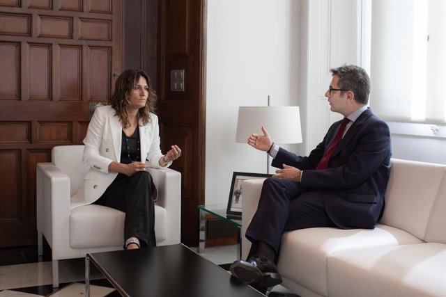 La consellera de la Presidència, Laura Vilagrà, i el ministre del ram, Félix Bolaños