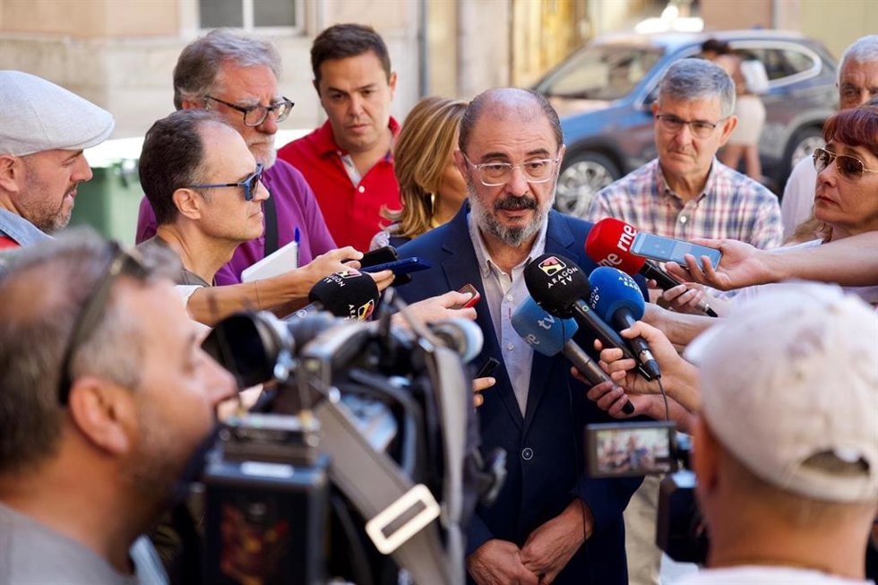El presidente del Gobierno de Aragón, Javier Lambán.