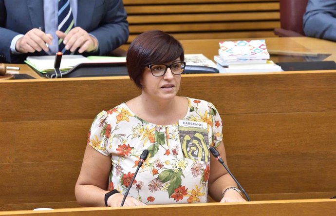 Archivo - La diputada de Unies Podem Estefania Blanes