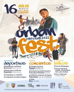 Cartel del Urban Fest Paterna