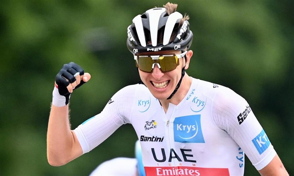 El corredor esloveno Tadej Pogacar, del UAE Team Emirates. 